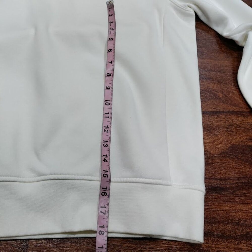 Gsraw Streetwear Rubber Graphic Printed Regular Fit GR Sweater Beige Mens Sz XXL - Picture 13 of 14